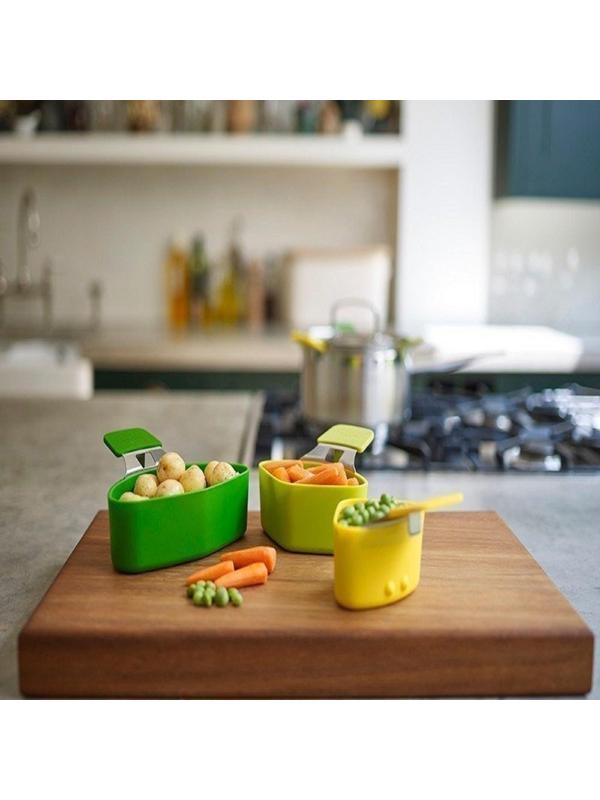 Набор для приготовления на пару, 3 шт, 16×13,5×6,5 см, цвет МИКС