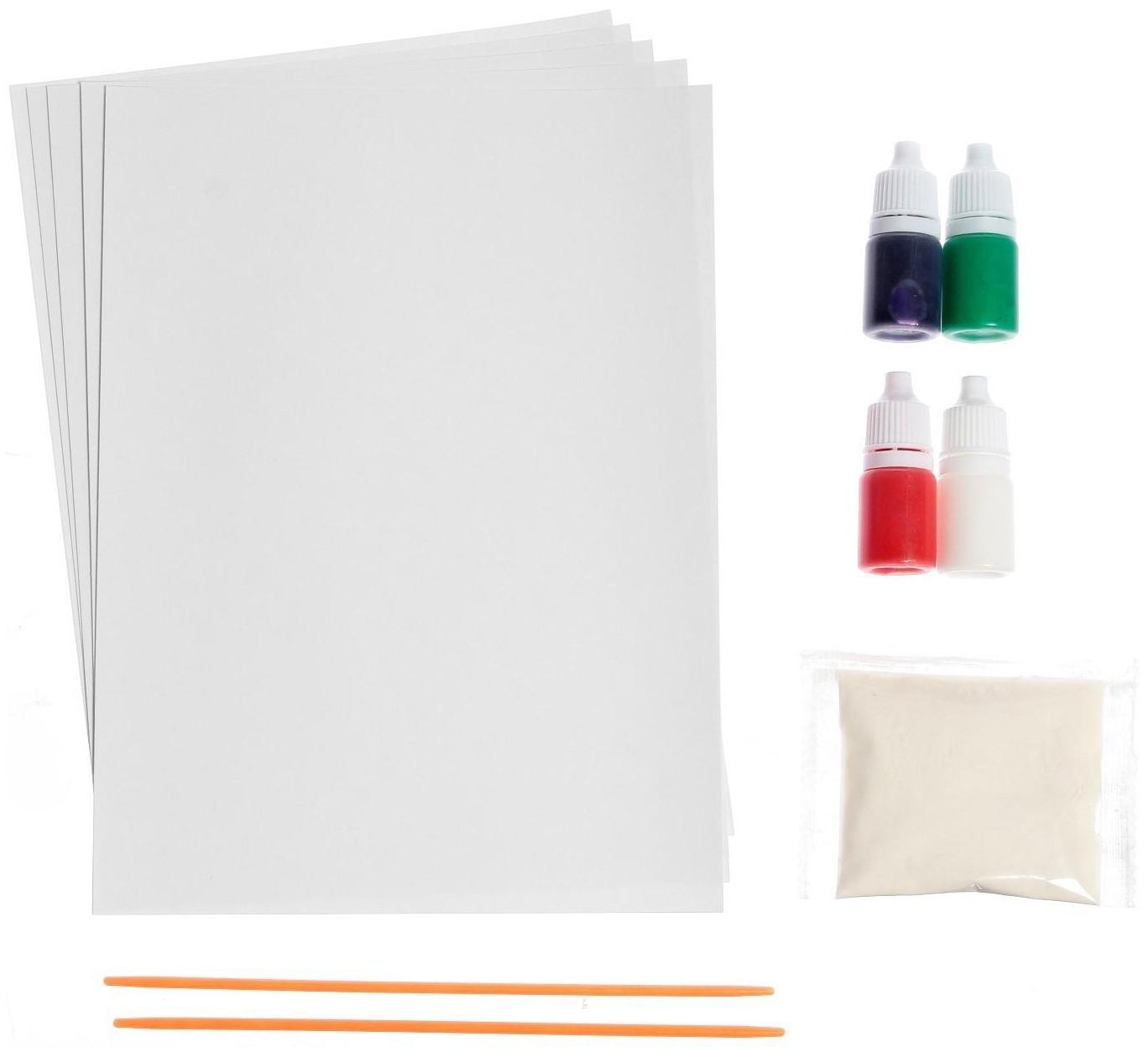 Набор для рисования эбру «С Новым годом! Дед Мороз»