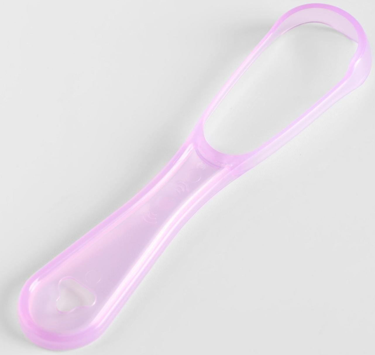 Скребок для чистки языка, фиолетовый