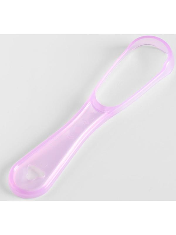 Скребок для чистки языка, фиолетовый