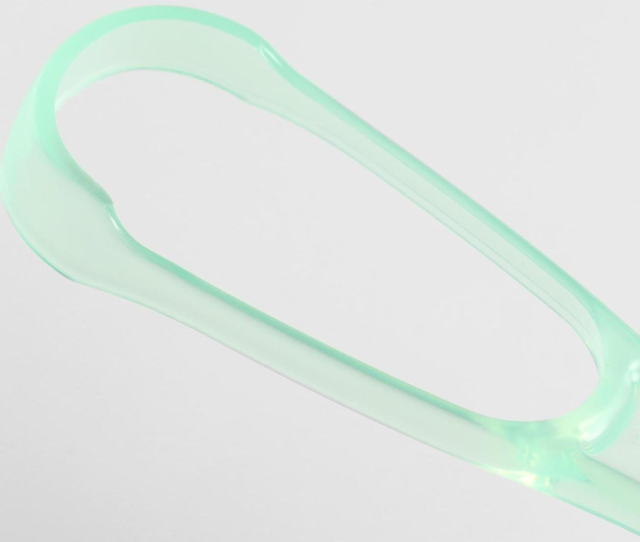 Скребок для чистки языка, зеленый