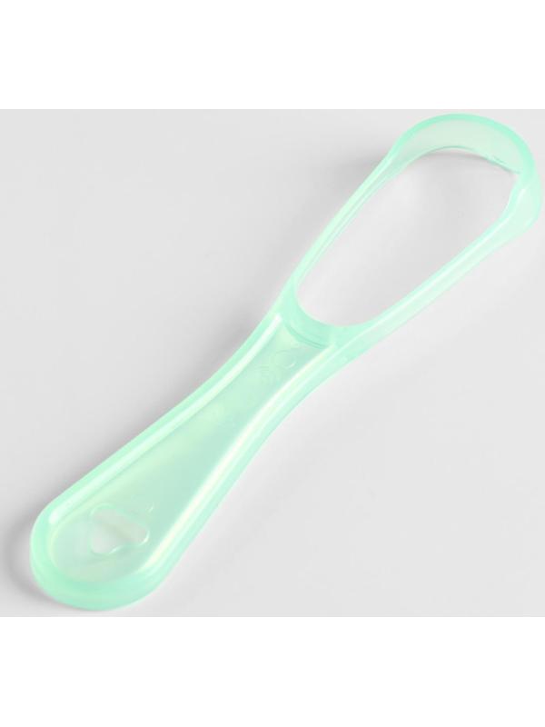 Скребок для чистки языка, зеленый