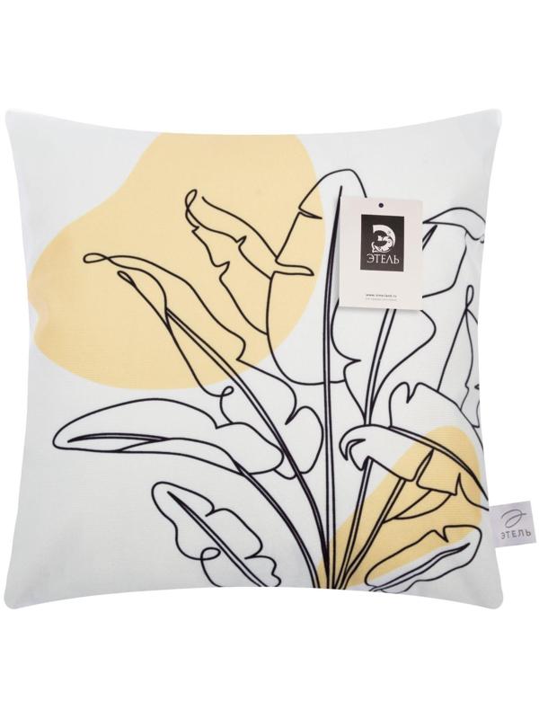 Наволочка декоративная Этель «Листья» 40х40 см, 100% п/э