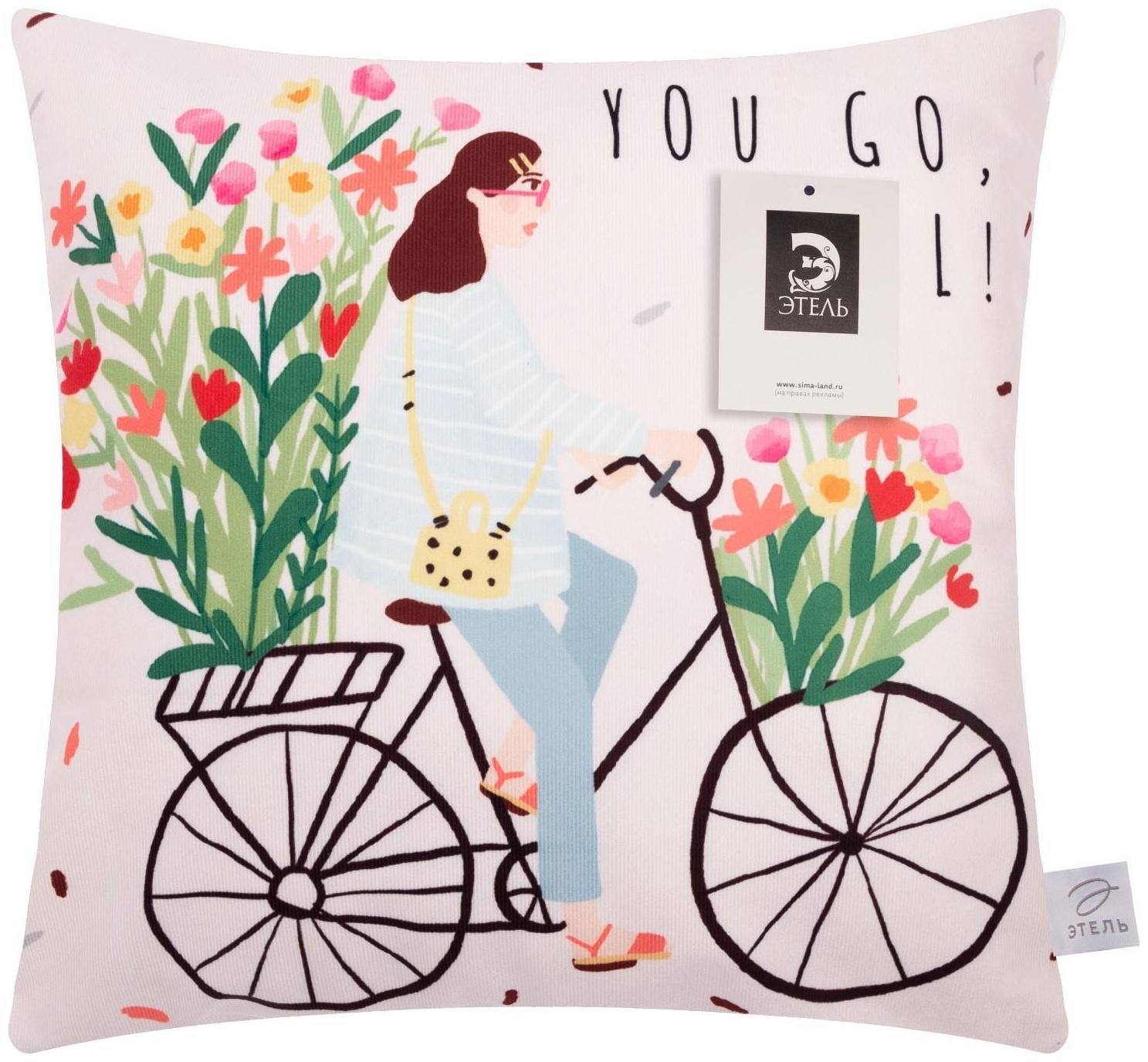 Наволочка декоративная Этель «Girl» 40х40 см, 100% п/э, велюр