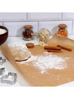 Набор пергамент силиконизированный, коричневый, жиростойкий, 38 х 42 см, 15 листов