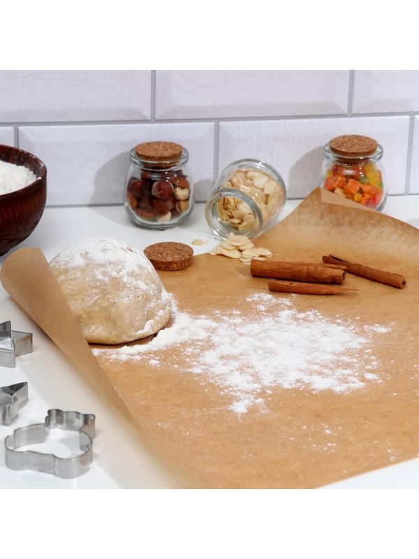 Набор пергамент силиконизированный, коричневый, жиростойкий, 38 х 42 см, 15 листов