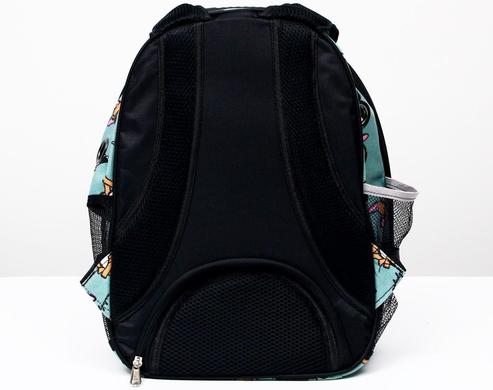 Рюкзак для переноски кошек и собак прозрачный «Силуэты», 31 х 28 х 42 см