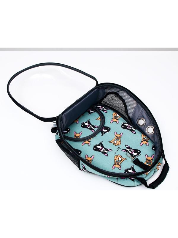 Рюкзак для переноски кошек и собак прозрачный «Силуэты», 31 х 28 х 42 см