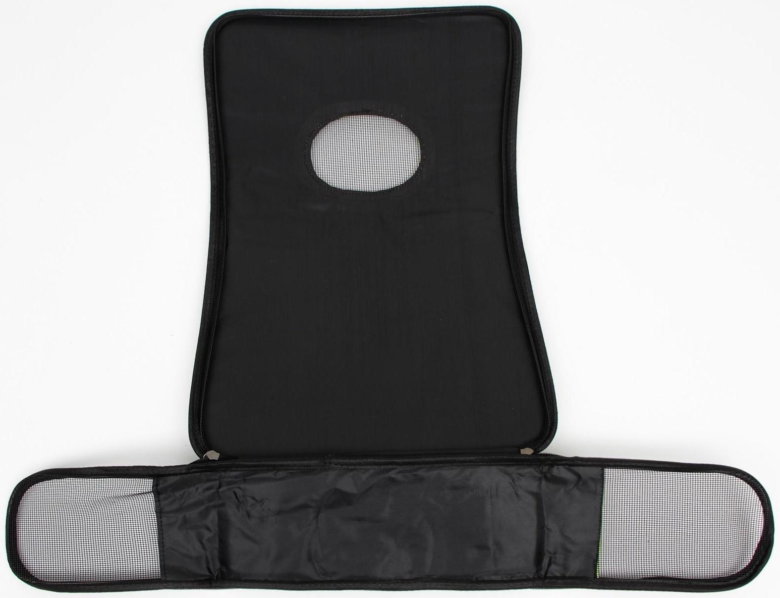 Сумка-переноска для кошек и собак, каркасная «Цветы», размер S, 37,5 х 17 х 22 см