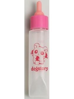 Бутылочка для вскармливания грызунов 30 мл с силиконовой соской (короткий носик), розовая