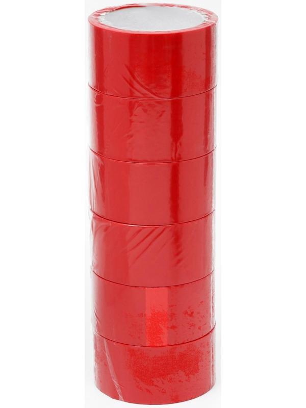 Клейкая лента 48*50 45 мкм, красный