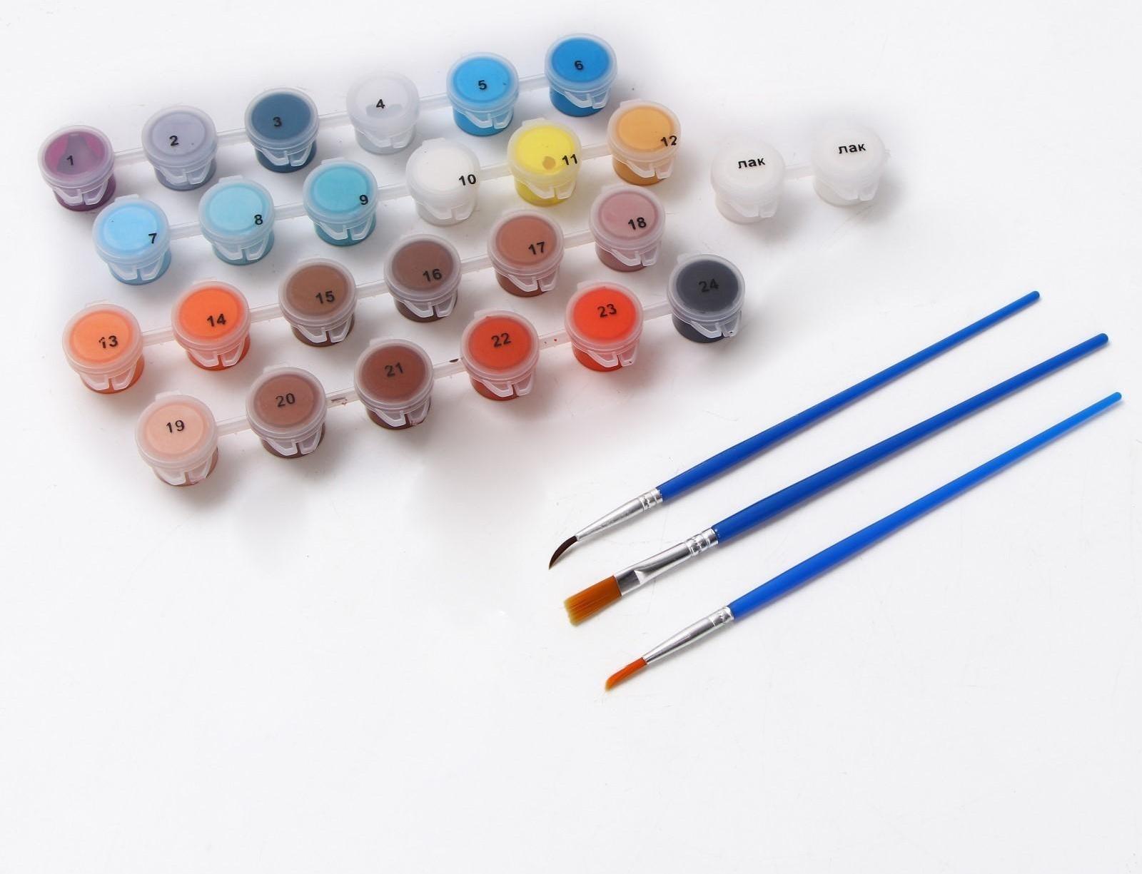 Картина по номерам на холсте с подрамником «Алые паруса на закате» 40х50 см