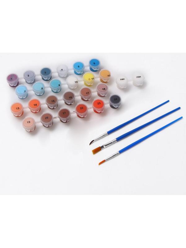 Картина по номерам на холсте с подрамником «Алые паруса на закате» 40х50 см