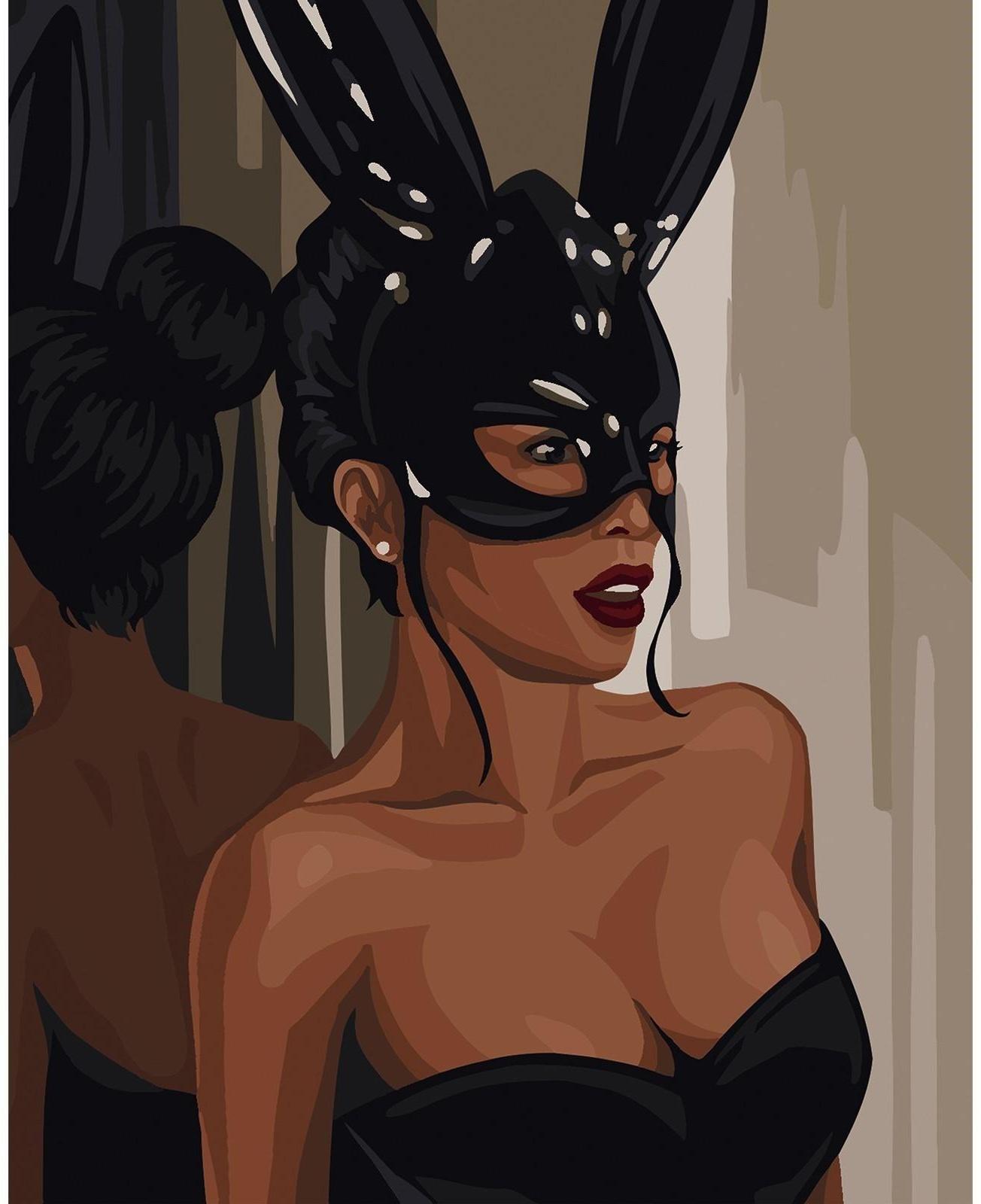 Картина по номерам на холсте с подрамником «Дерзкая девушка» 40х50 см