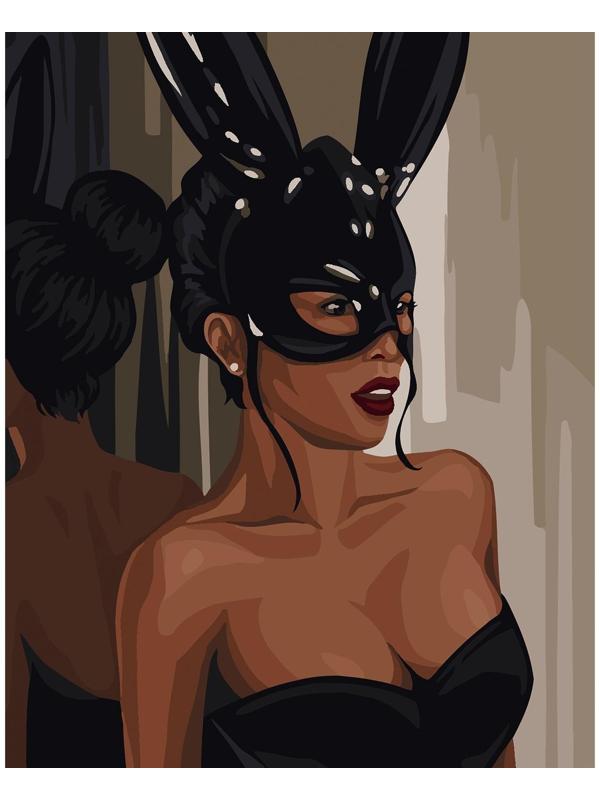 Картина по номерам на холсте с подрамником «Дерзкая девушка» 40х50 см