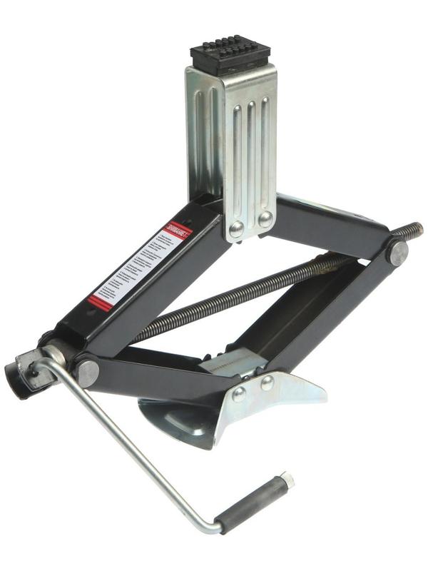 Домкрат ромбический ТУНДРА, с резиновой опорой, высота подъема 220 - 500 мм, 2 тонны