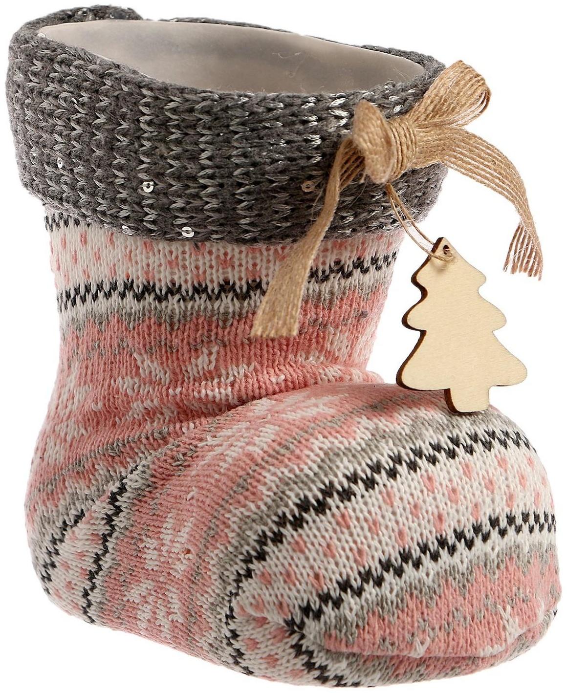 Конфетница «Сапожок», с ёлкой