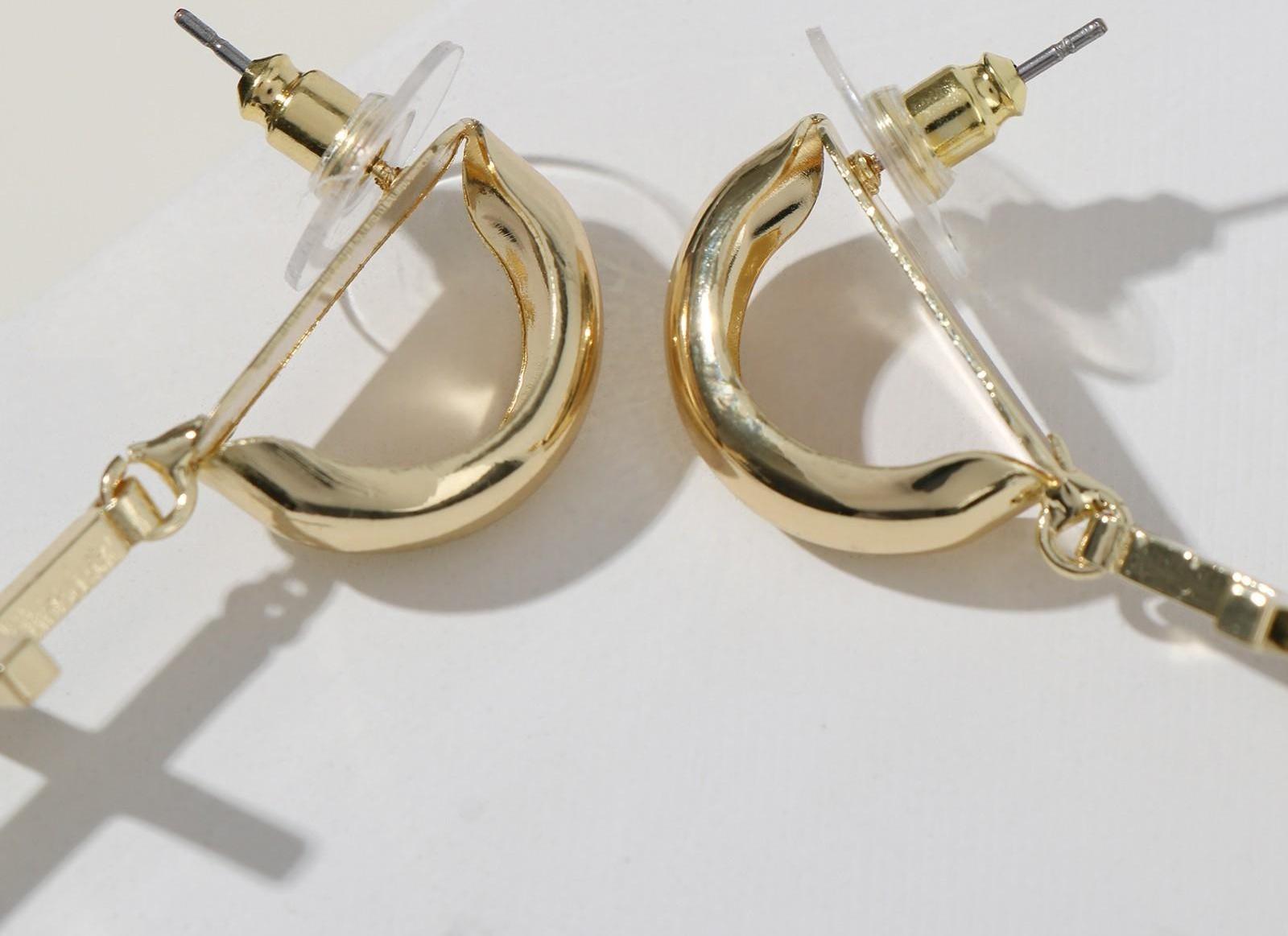 Серьги металл 