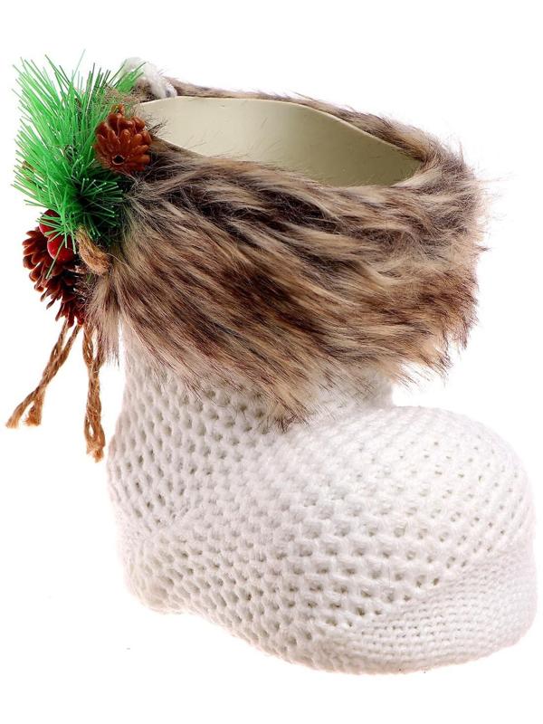 Конфетница «Сапожок», с еловой веткой