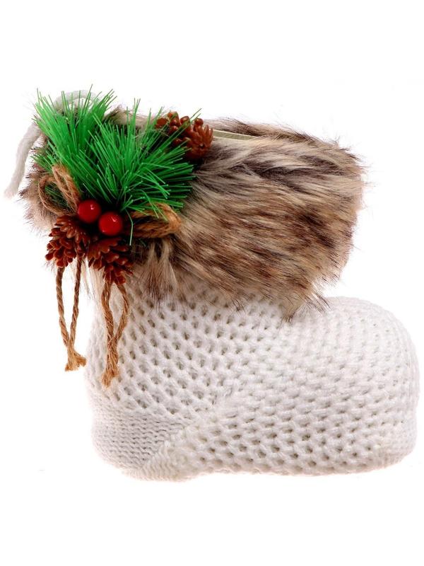 Конфетница «Сапожок», с еловой веткой