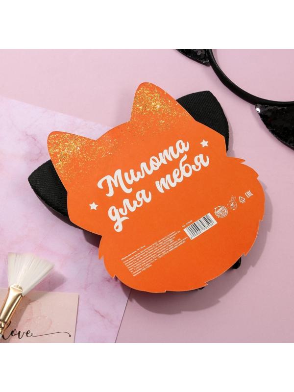 Ободок для волос ушки кисы, чёрный