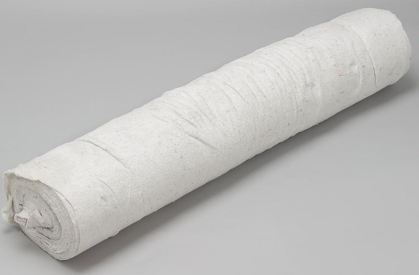 Холстопрошивное полотно (ХПП), ширина 150 см, 50 пог. м, плотность 170 г/м, 2,5 мм, цвет белый