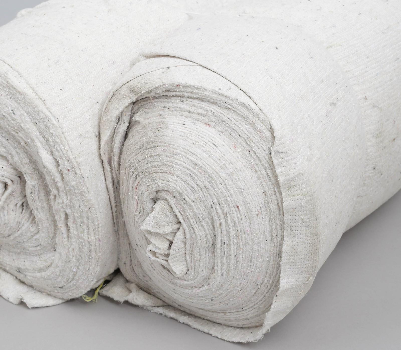 Холстопрошивное полотно (ХПП), ширина 150 см, 50 пог. м, плотность 170 г/м, 2,5 мм, цвет белый