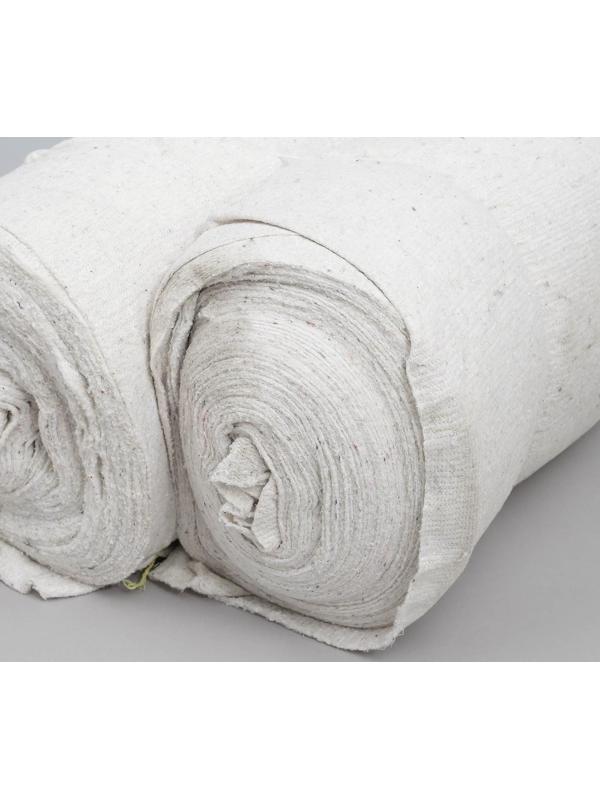 Холстопрошивное полотно (ХПП), ширина 150 см, 50 пог. м, плотность 170 г/м, 2,5 мм, цвет белый