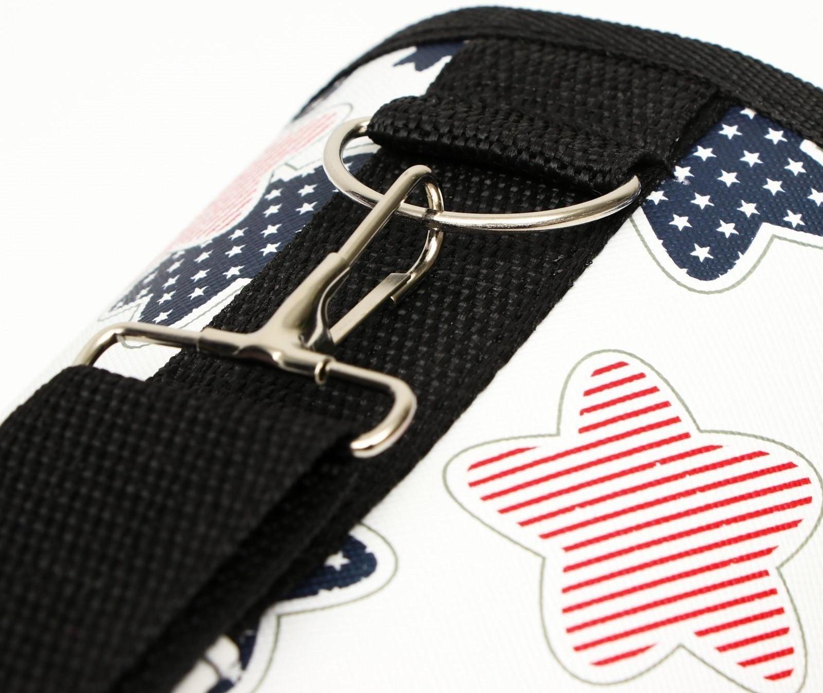 Сумка-переноска для кошек и собак, каркасная «Звездочки», размер L, 53 х 21 х 29 см