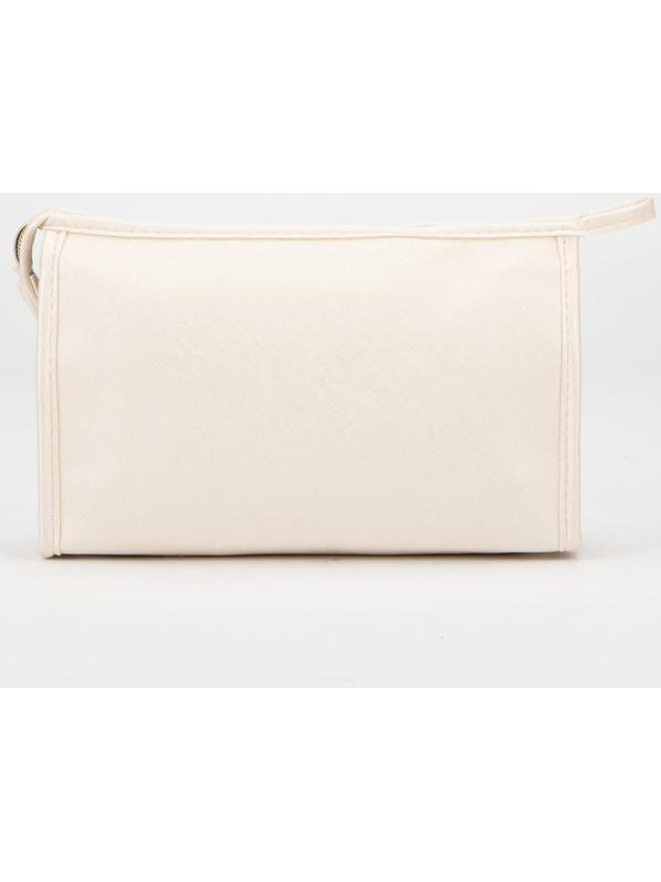 Косметичка на молнии, цвет молочный