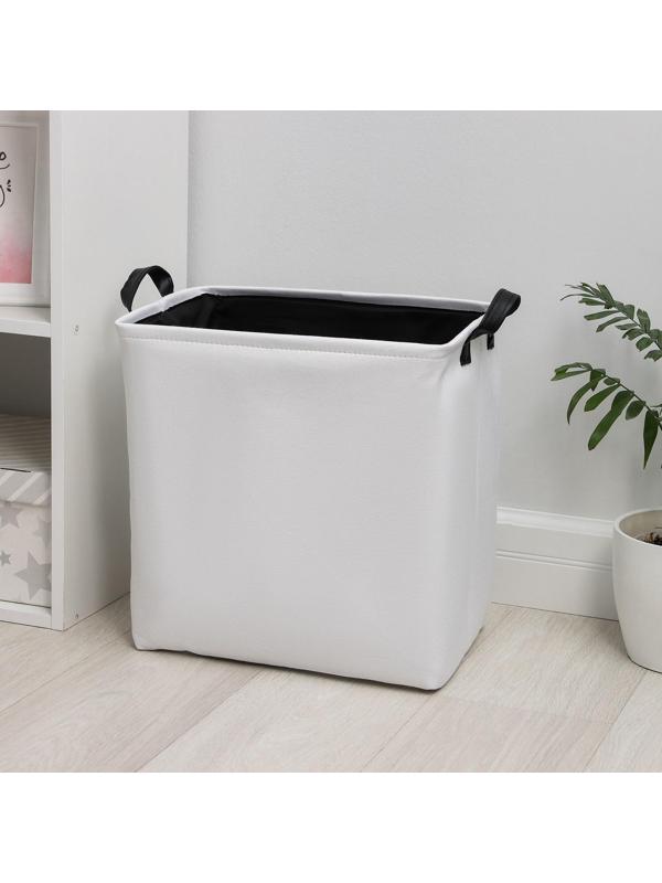 Корзина бельевая текстильная Доляна «Тигра», с ручками, 38×27×37 см