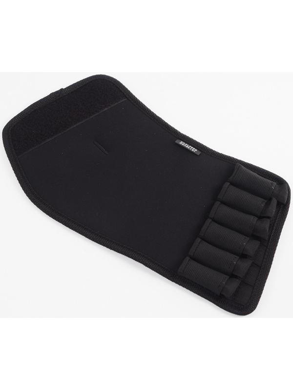 Патронташ на приклад под 12 калибр, на 6 патронов, неопрен