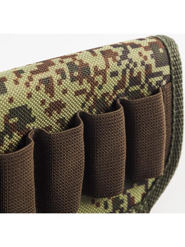 Патронташ на приклад под 12 калибр, на 6 патронов, ткань