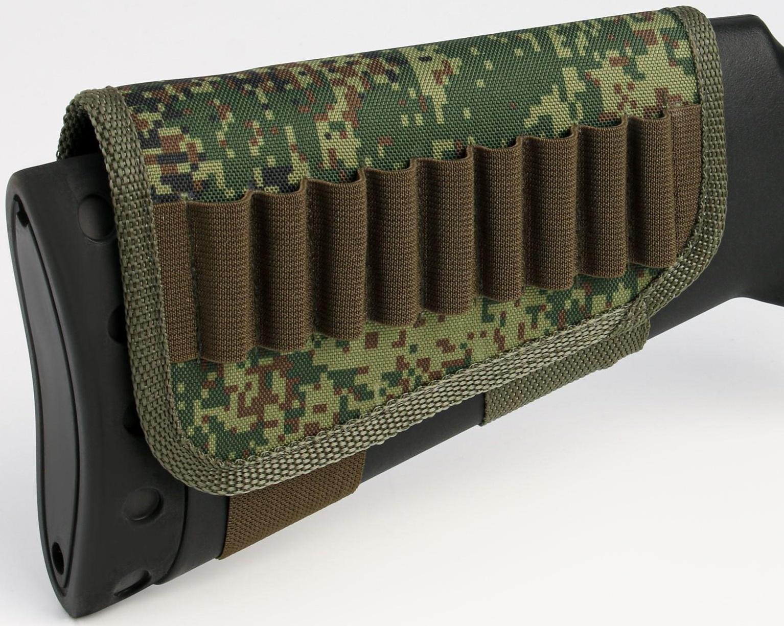 Патронташ на приклад под калибр 7,62 мм, на 9 патронов, ткань