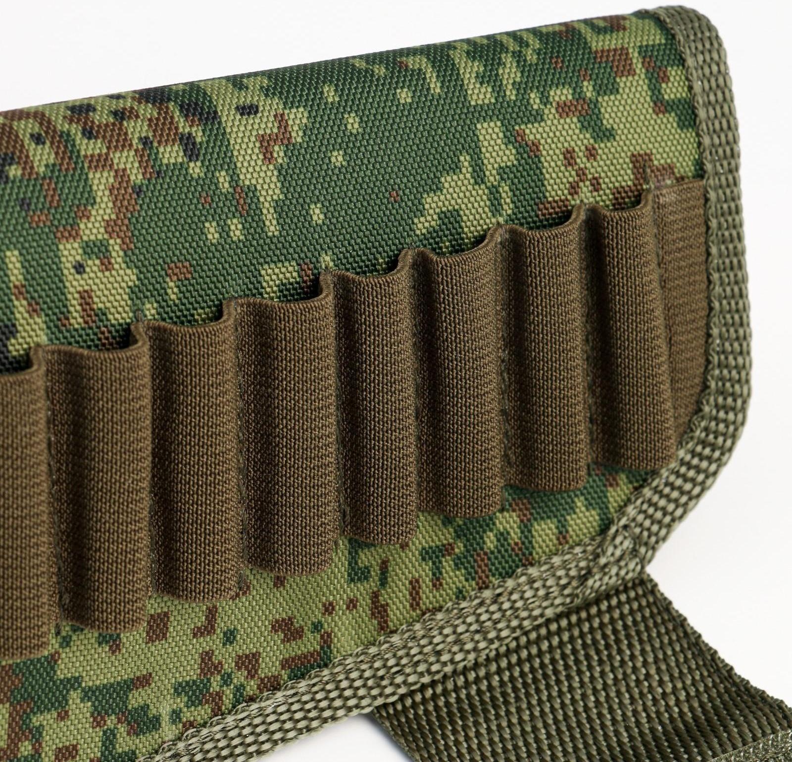 Патронташ на приклад под калибр 7,62 мм, на 9 патронов, ткань