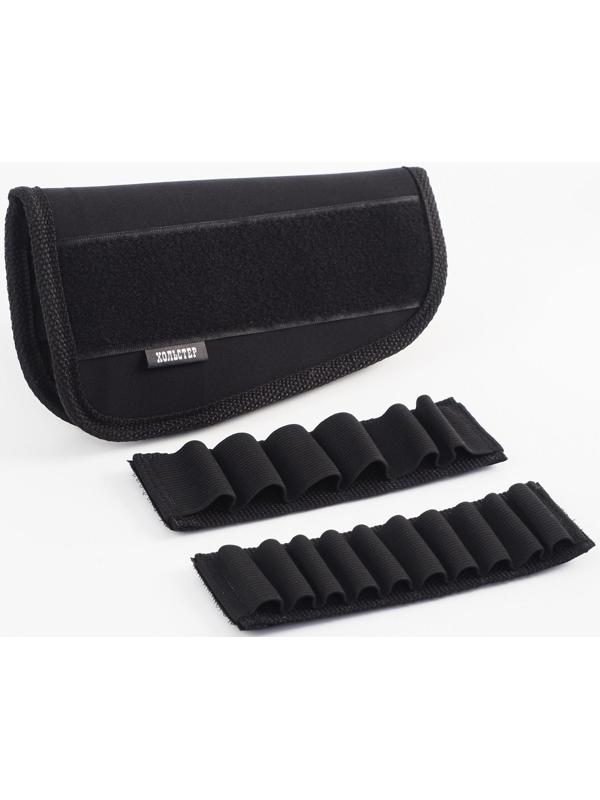 Патронташ на приклад универсальный, калибр 12, 16, 20, 7,62 мм, на 6 патронов, неопрен