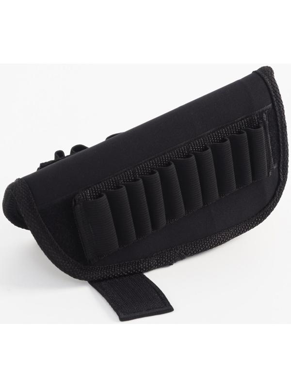 Патронташ на приклад универсальный, калибр 12, 16, 20, 7,62 мм, на 6 патронов, неопрен