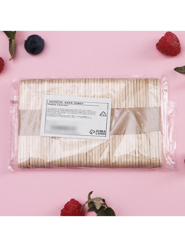 Набор палочек деревянных, 50 шт, 6,5×1,1 см