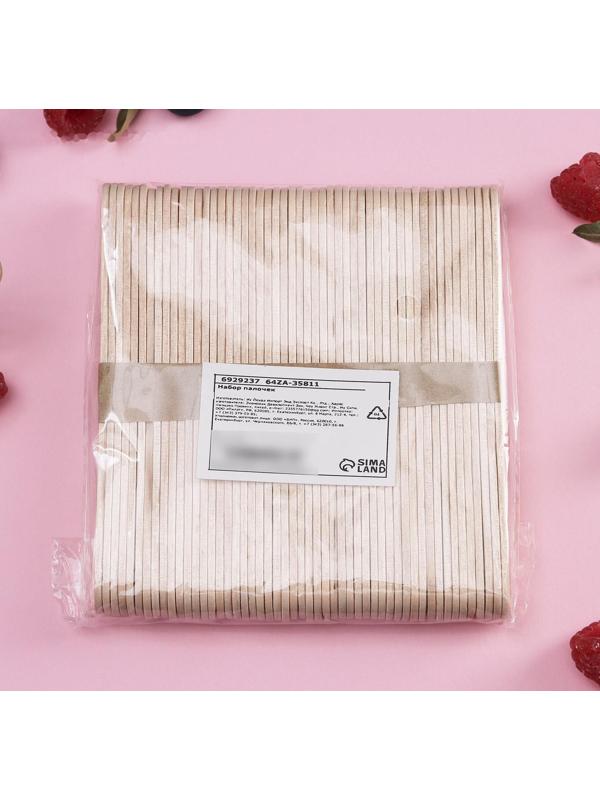 Набор палочек деревянных, фигурных, 50 шт, 11,4×1 см