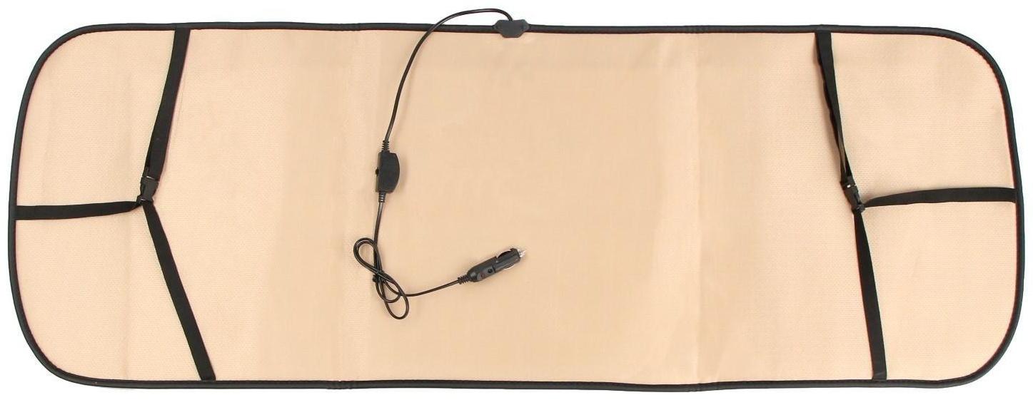 Накидка с подогревом TORSO, заднее сиденье, 12 В, регулятор, провод 120 см, велюр