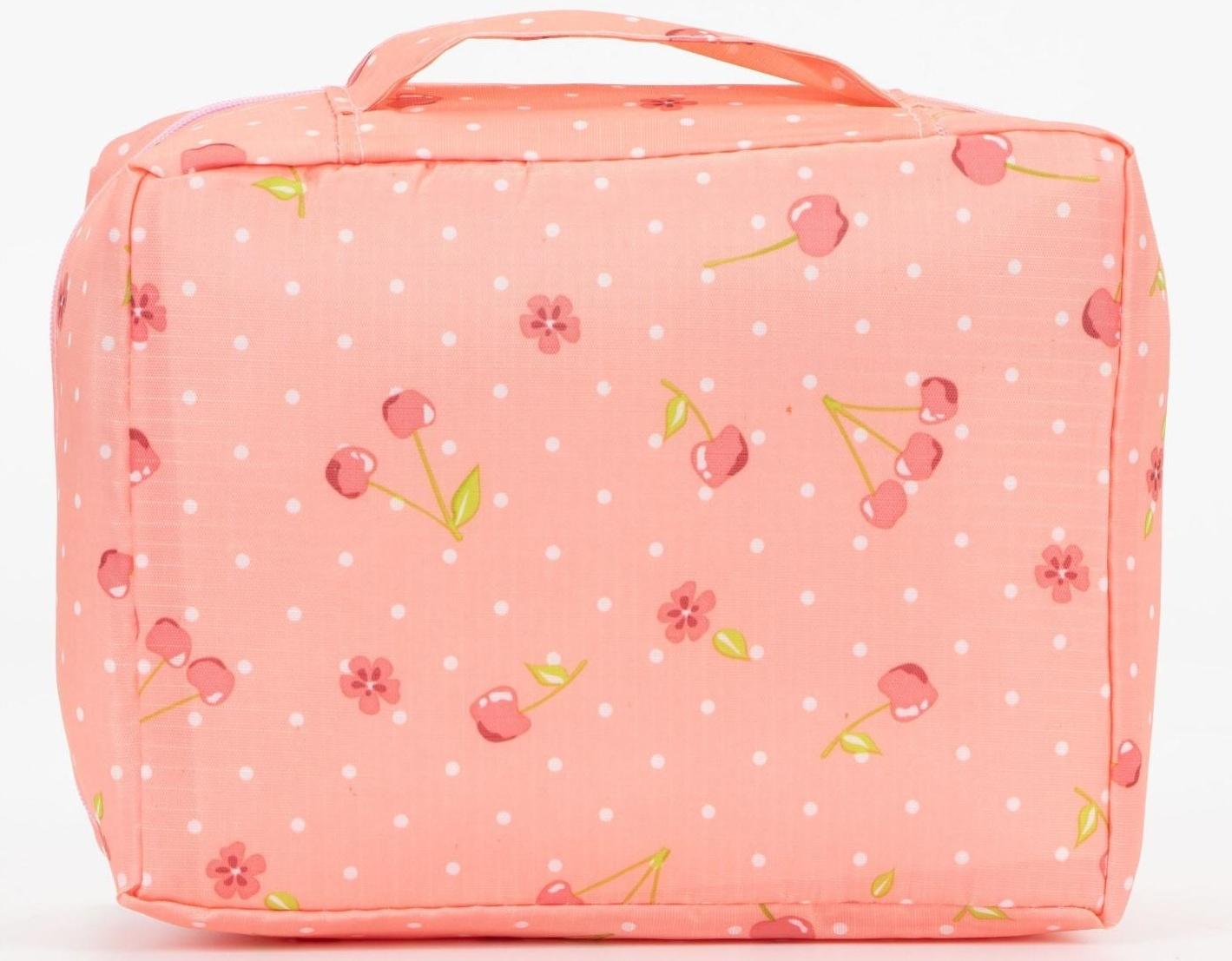 Косметичка на молнии, цвет розовый