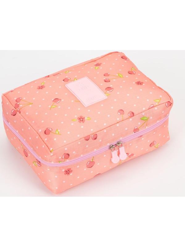 Косметичка на молнии, цвет розовый