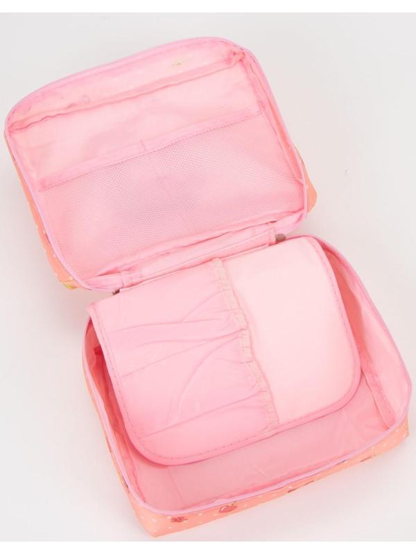 Косметичка на молнии, цвет розовый