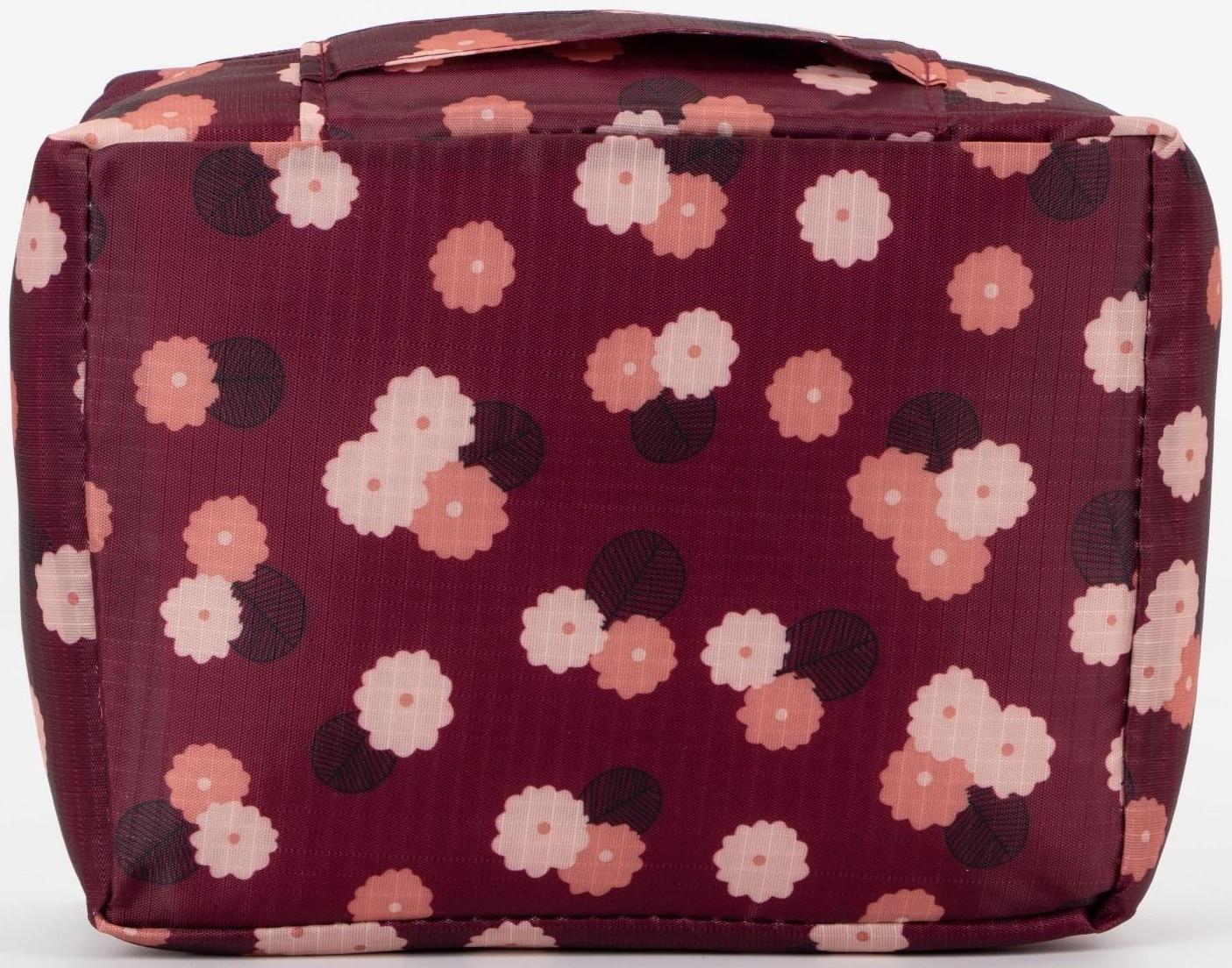 Косметичка на молнии, цвет бордовый