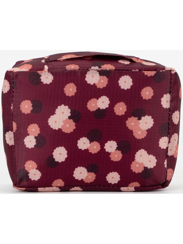 Косметичка на молнии, цвет бордовый