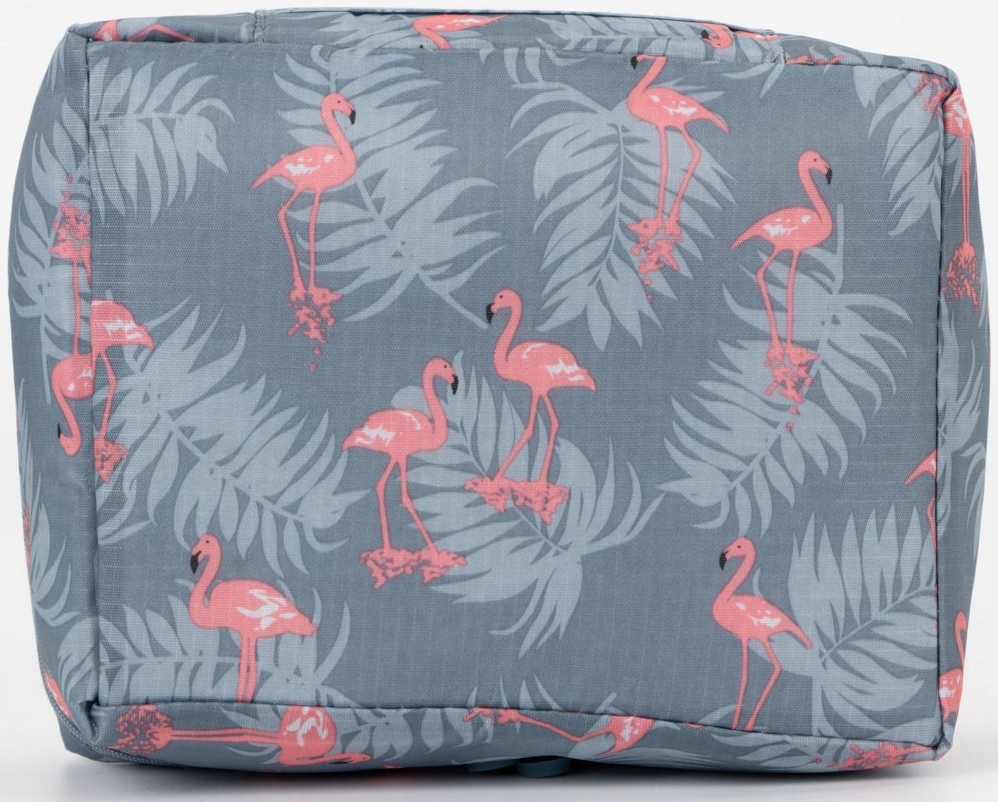 Косметичка на молнии, цвет серо-голубой