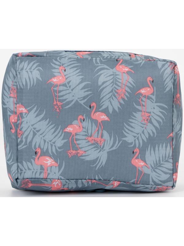 Косметичка на молнии, цвет серо-голубой