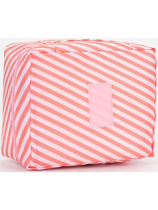 Косметичка на молнии, цвет розовый