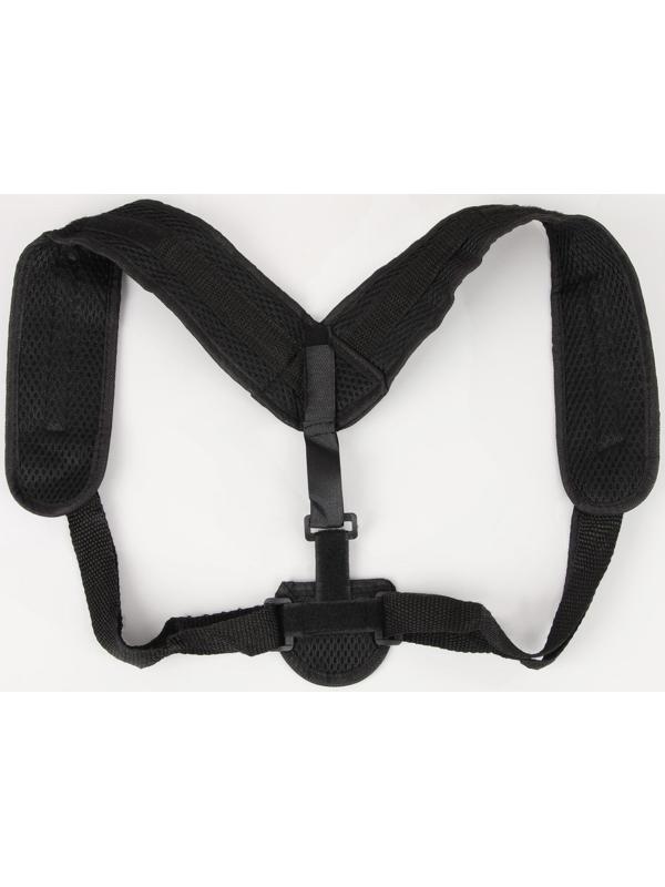 Массажёр-фиксатор для осанки, на липучках, размер S, цвет чёрный