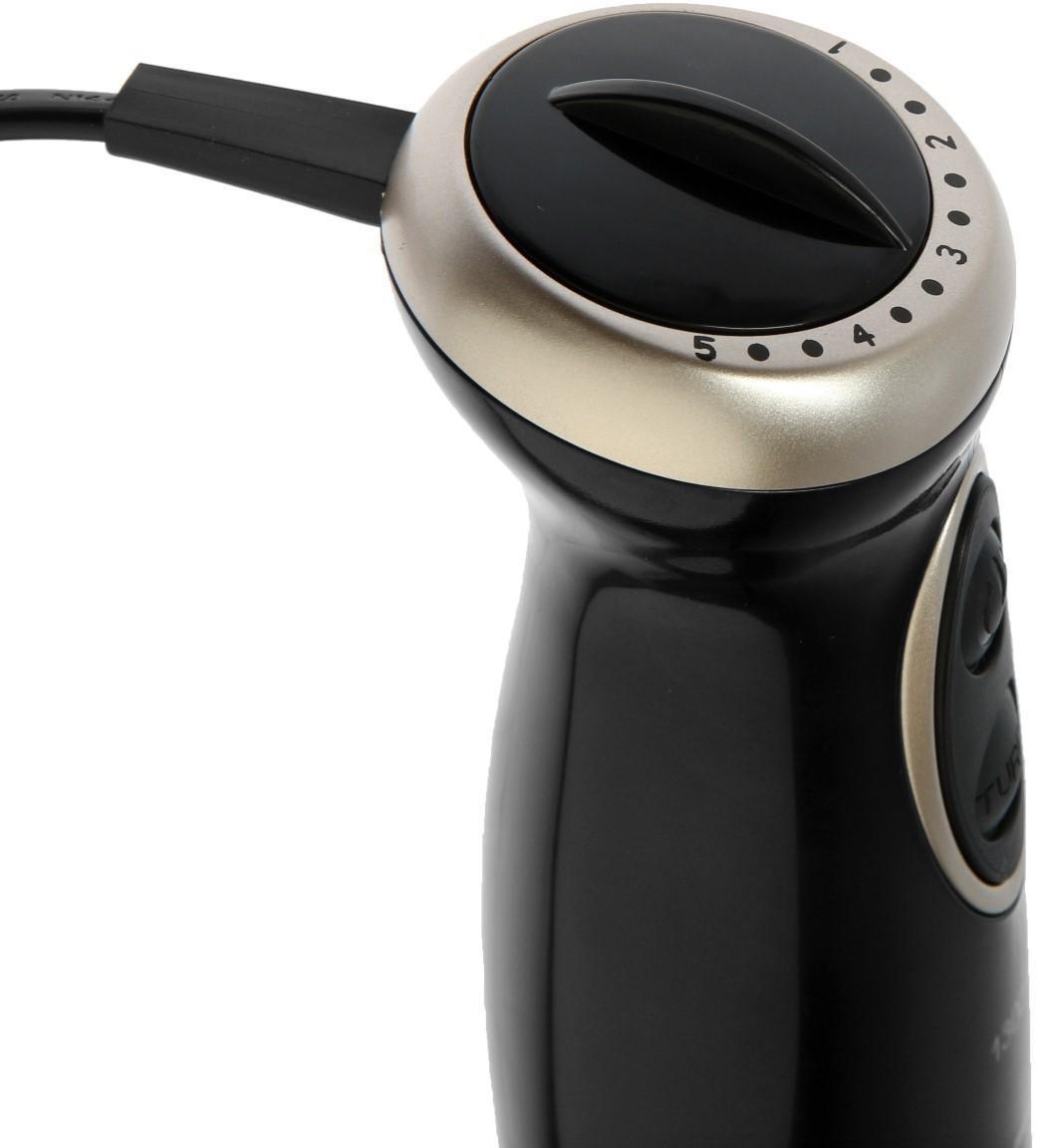 Блендер REDMOND RHB-2993, погружной, 1300 Вт, 0.5/0.6 л, 5 скоростей, черный